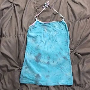 Blue tie dye shirt